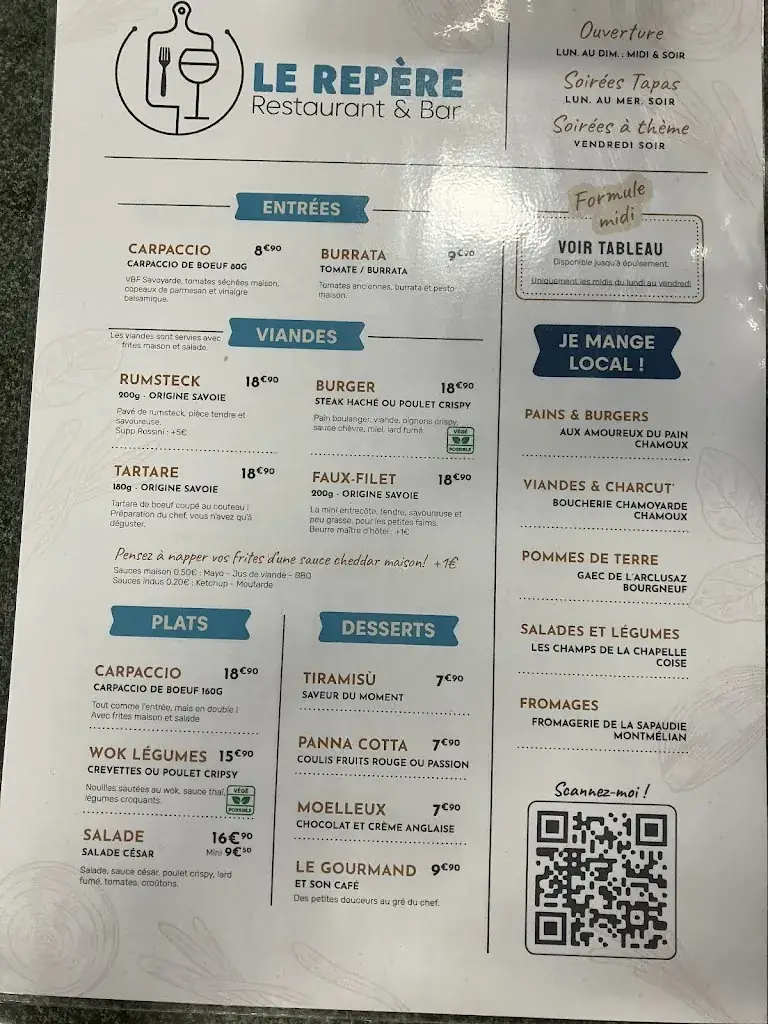 Menu_Le Repère Restaurant_Bourgneuf_image_1