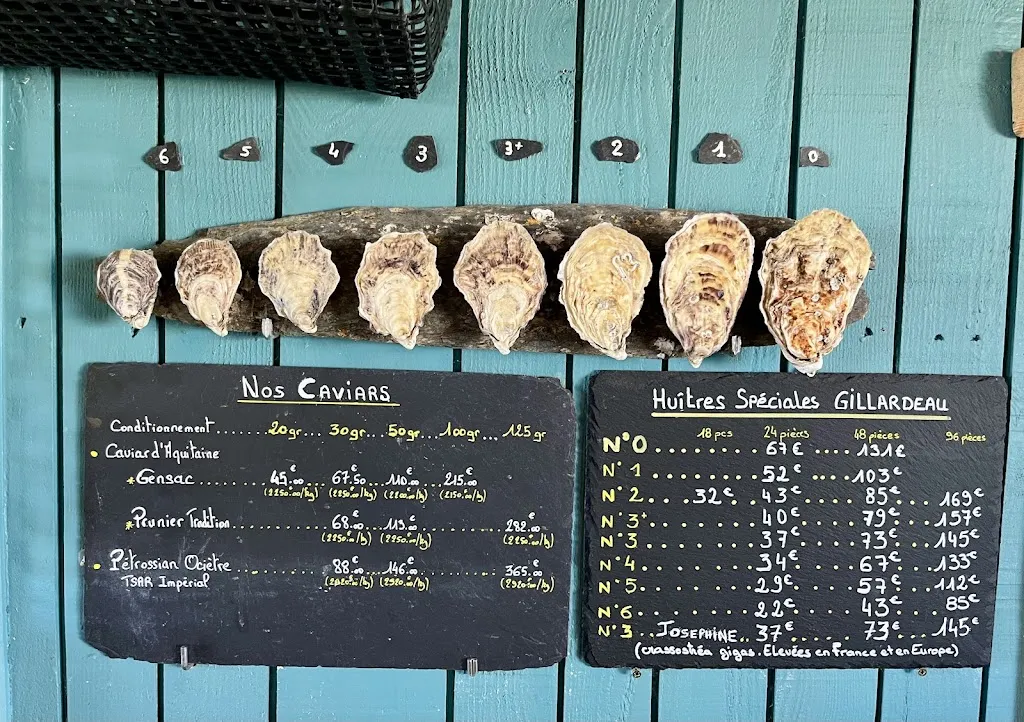 Menu_La Boutique Gillardeau_Bourcefranc-le-Chapus_image_4