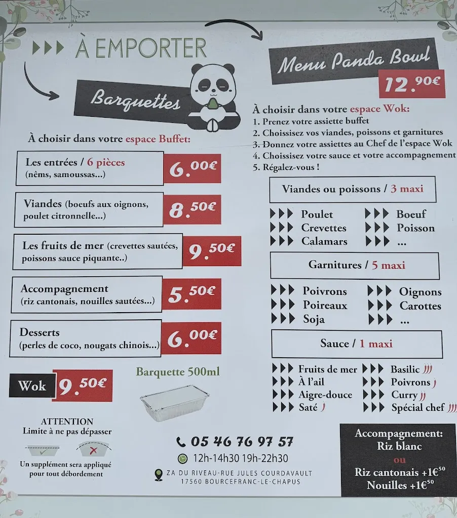Menu_Panda King_Bourcefranc-le-Chapus_image_1