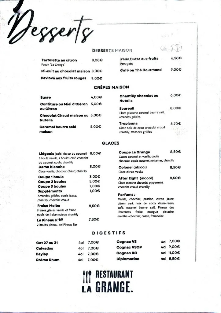 Menu_La Grange_Saint-Georges-d'Oléron_image_3