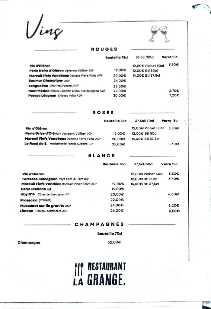 Menu_La Grange_Saint-Georges-d'Oléron_image_4