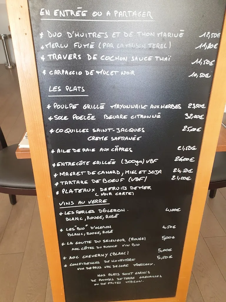 Menu_Hôtel Restaurant Les Bains_Saint-Georges-d'Oléron_image_4