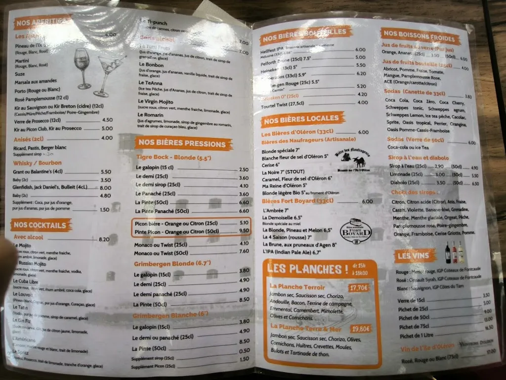 Menu_La Quichenotte Restaurant - Sur le Port de Plaisance de Boyardville_Saint-Georges-d'Oléron_image_1