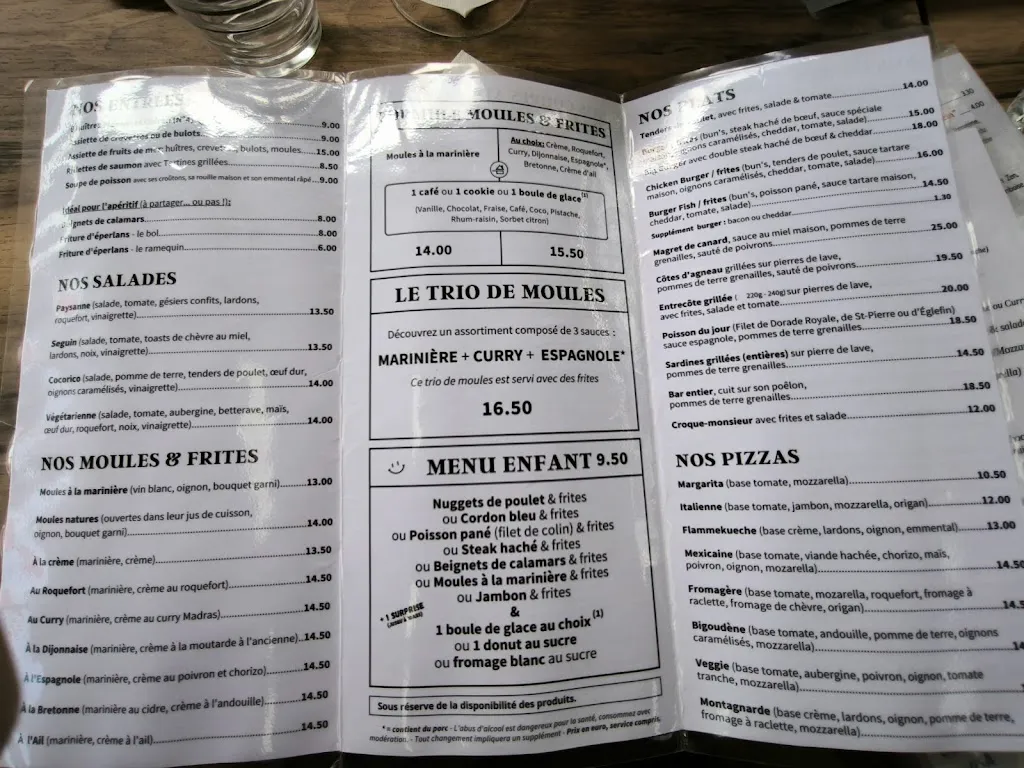 Menu_La Quichenotte Restaurant - Sur le Port de Plaisance de Boyardville_Saint-Georges-d'Oléron_image_3