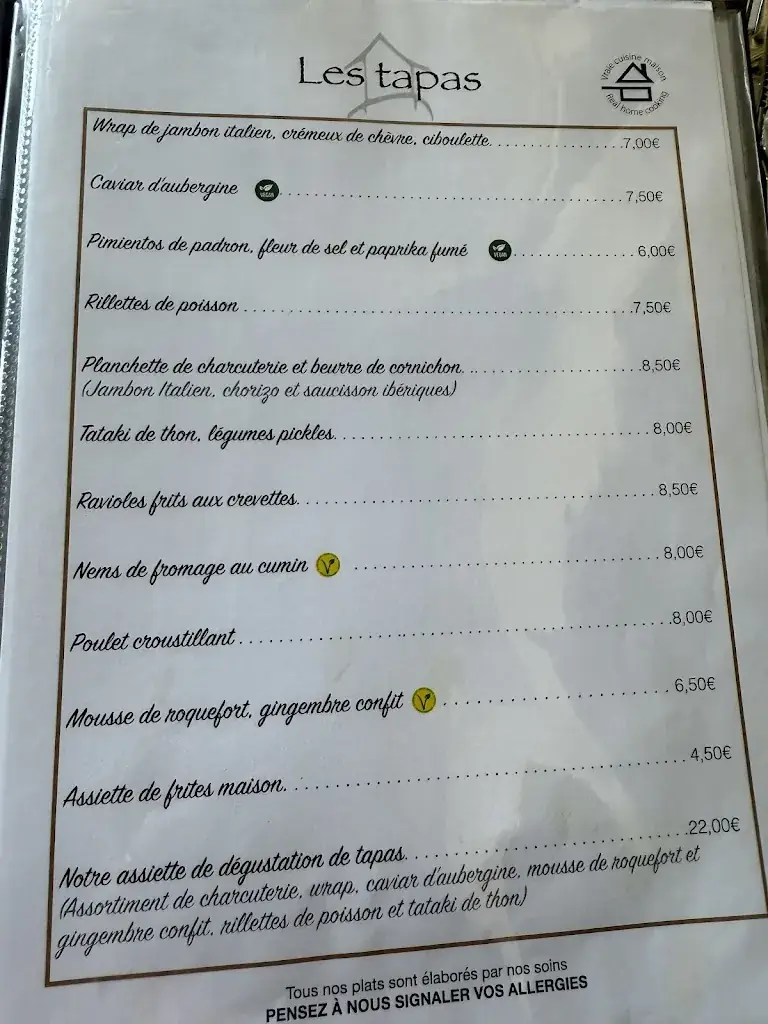 Menu_Villa Coco_Saint-Georges-d'Oléron_image_3