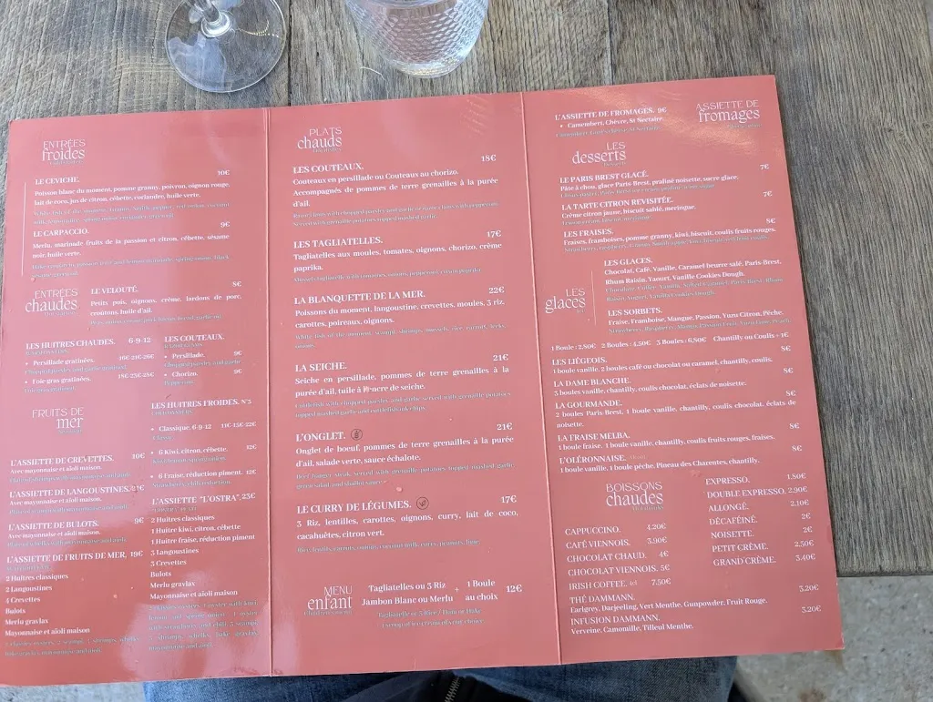 Menu_L'Ostra_Saint-Georges-d'Oléron_immagine_2