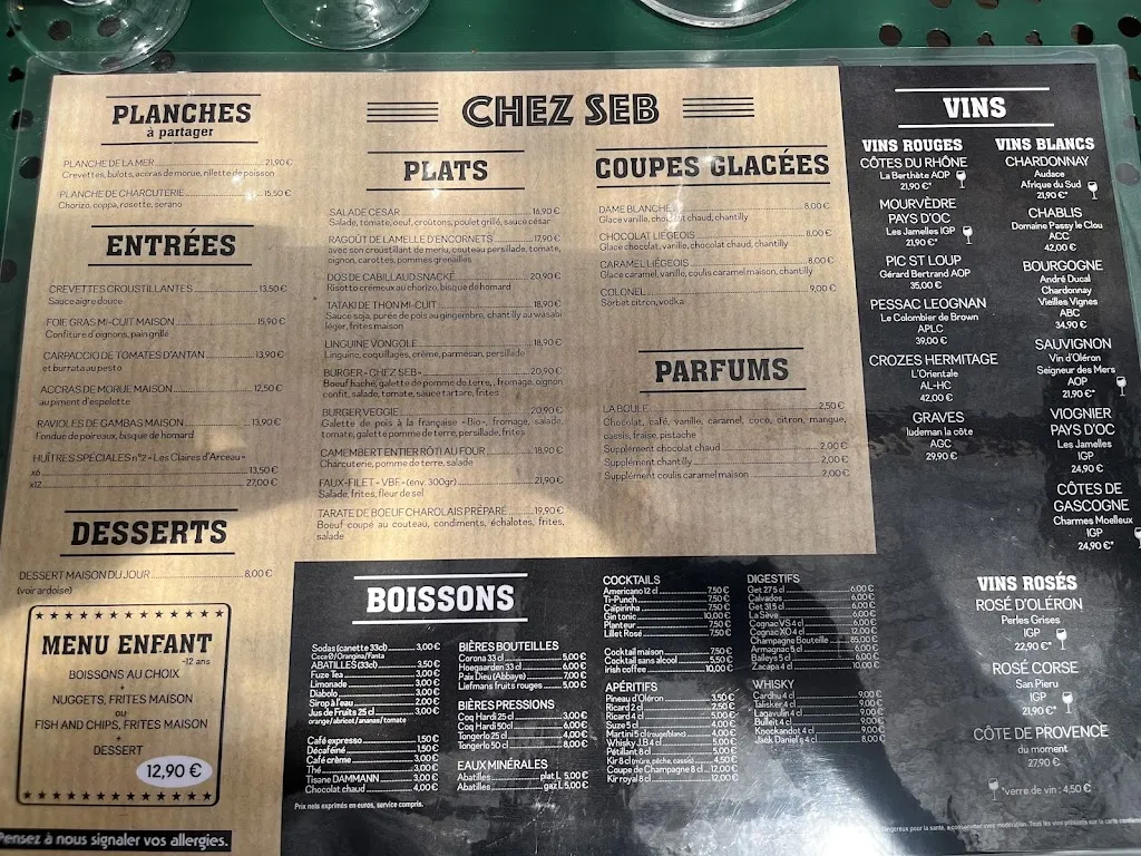Menu_Chez Séb_Saint-Georges-d'Oléron_image_1
