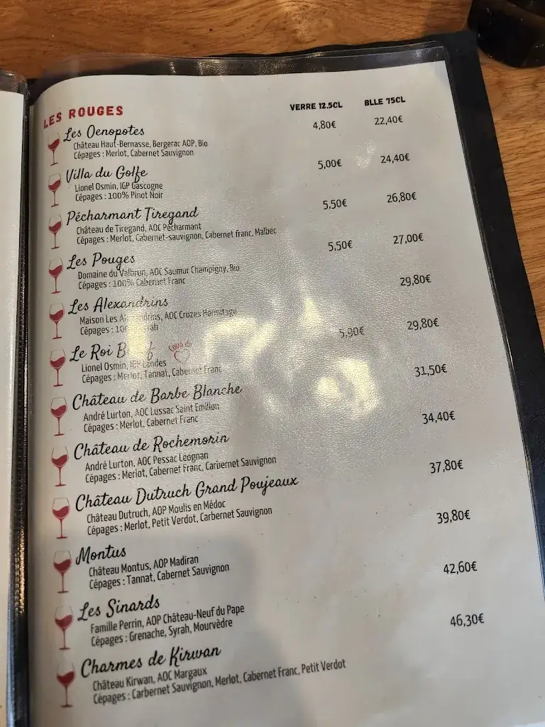 Menu_La Table d'Emilie_Périgord_image_1