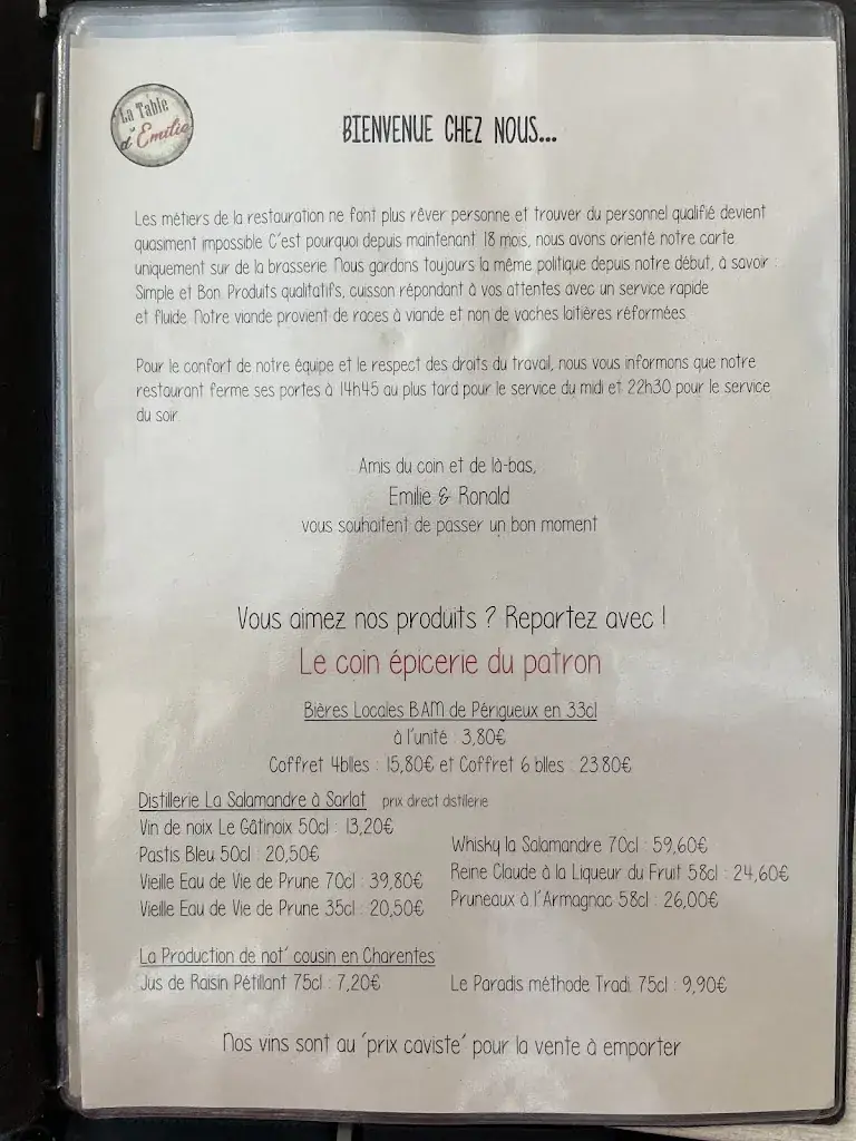Menu_La Table d'Emilie_Périgord_image_2
