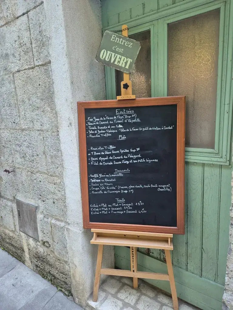 Menu_Restaurant Côté Rivière_Périgord_image_2