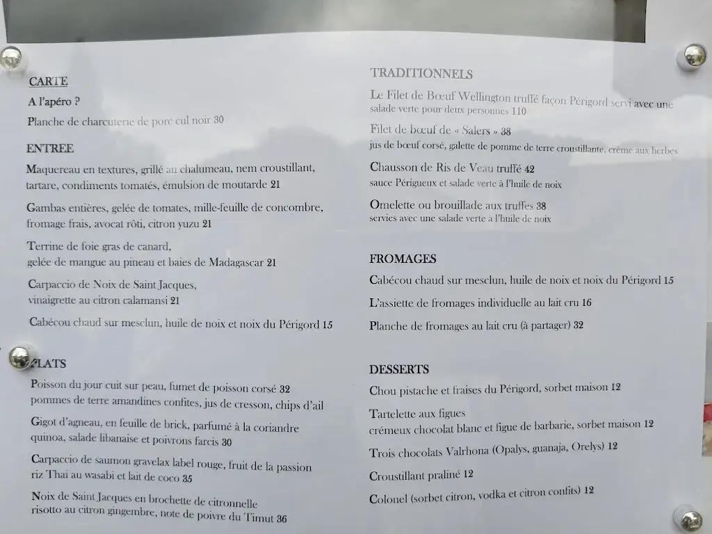 Menu_Restaurant Charbonnel_Périgord_image_4