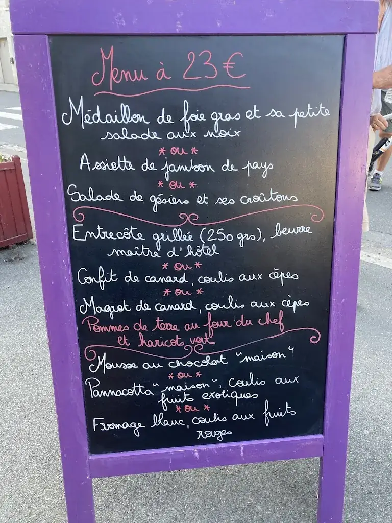 Menu_Restaurant Le Saint-Sicaire_Périgord_image_3