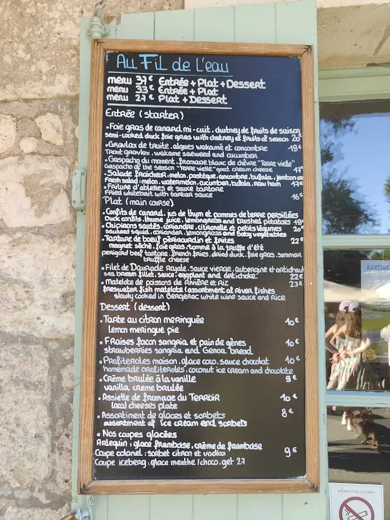 Menu_Au Fil de l'Eau_Brantôme_image_1