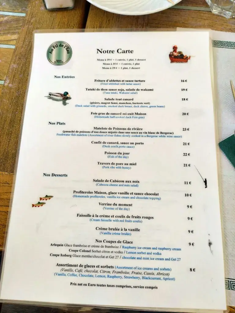 Menu_Au Fil de l'Eau_Brantôme_image_2