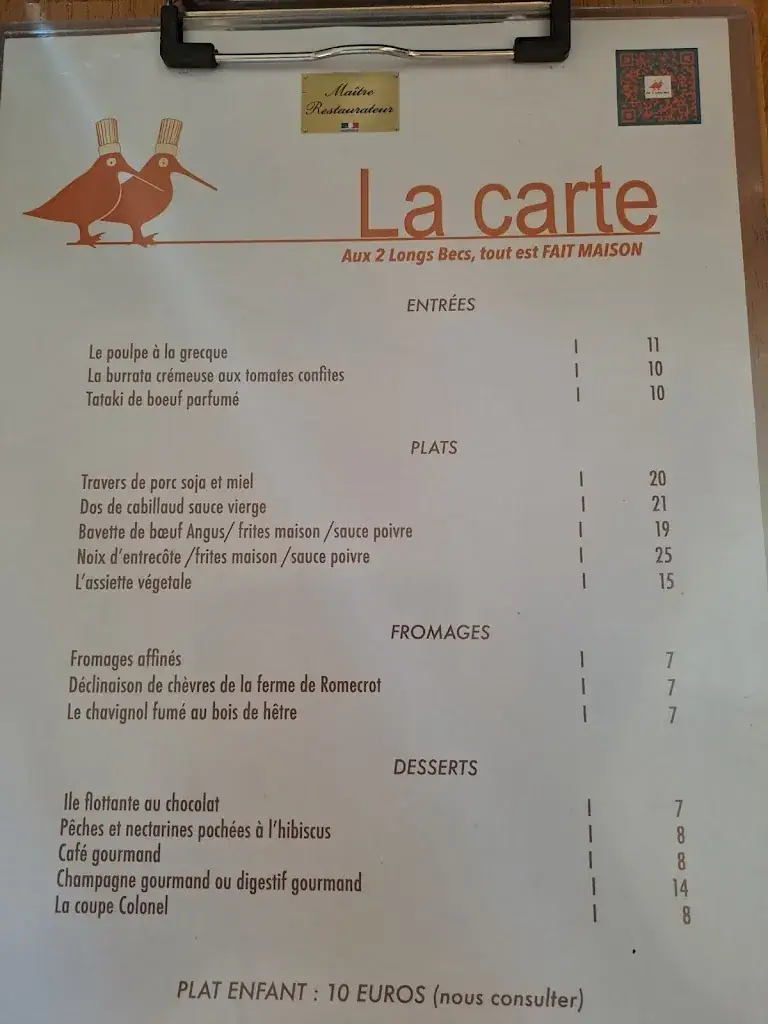 Menu_AUX 2 LONGS BECS_Lamotte-Beuvron_image_1