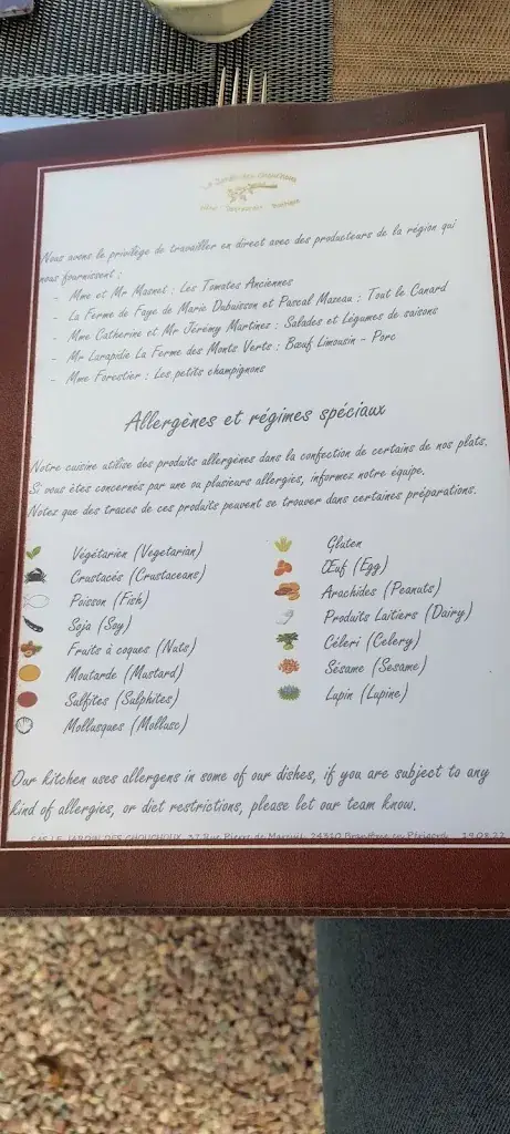 Menu_Restaurant des Chouchoux_Périgord_image_3
