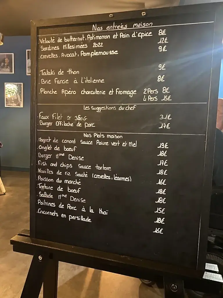 Menu_Brasserie Madame Denise Bressuire_Bressuire_image_1