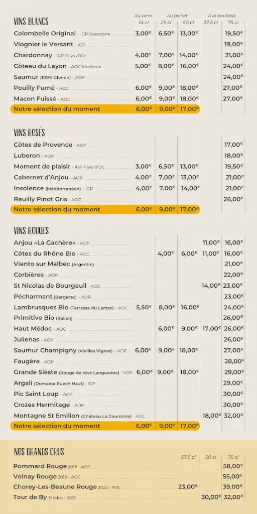 Menu_LES CLOITRES_Bressuire_image_1