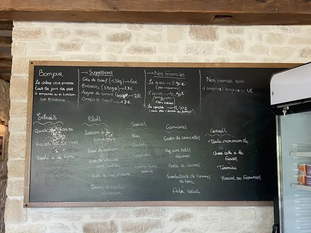 Menu_Le Chene Vert_Bressuire_immagine_2