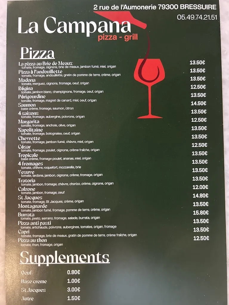 Menu_La Campana_Bressuire_image_2