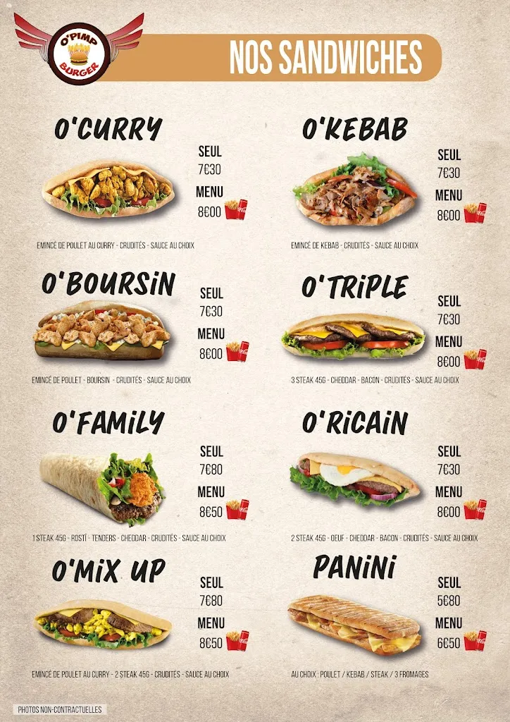 Menu_O'PIMP BURGER_Bressuire_image_1