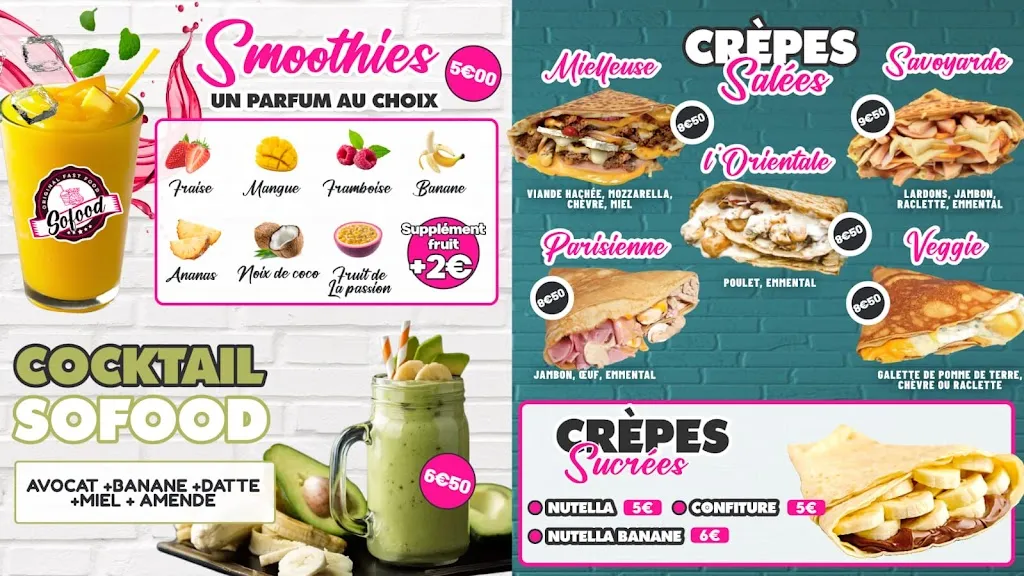 Menu_Sofood - Kebab, Tacos & Fast Food - Bressuire_Bressuire_image_4