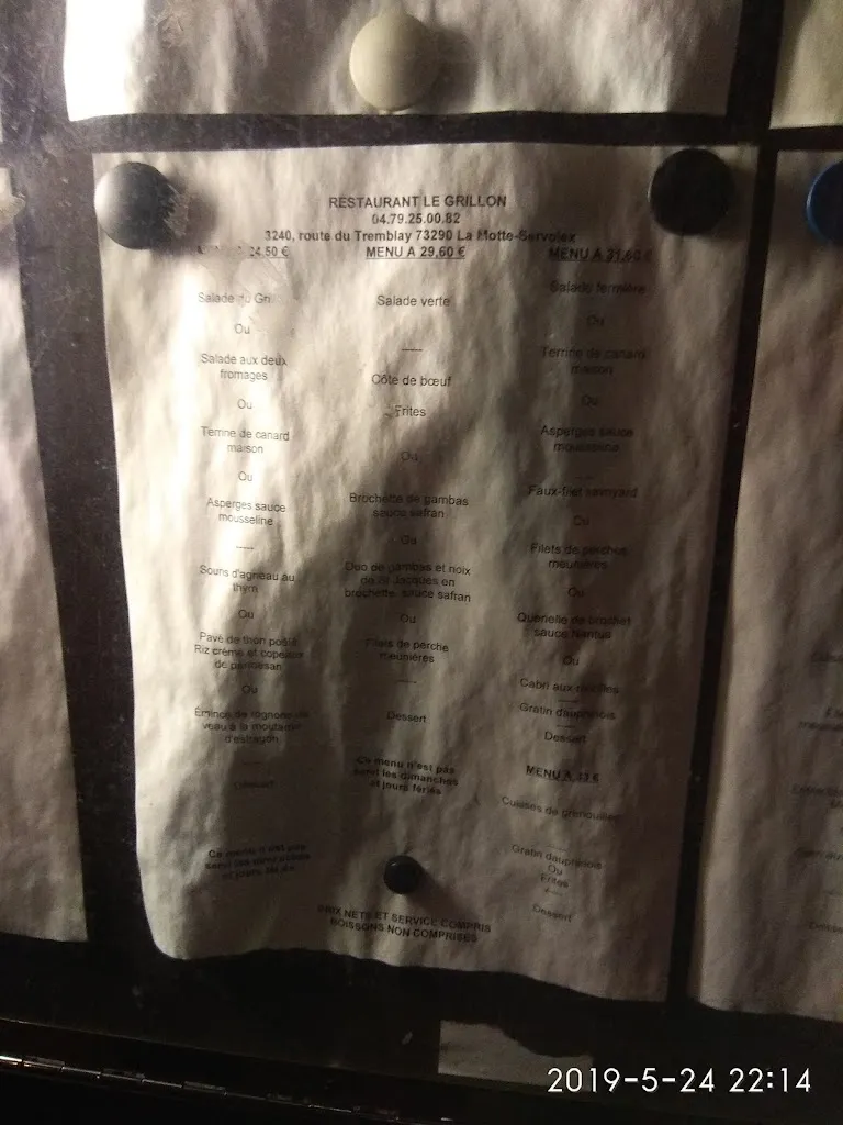 Menu_Restaurant le Grillon_Motte-Servolex_image_4