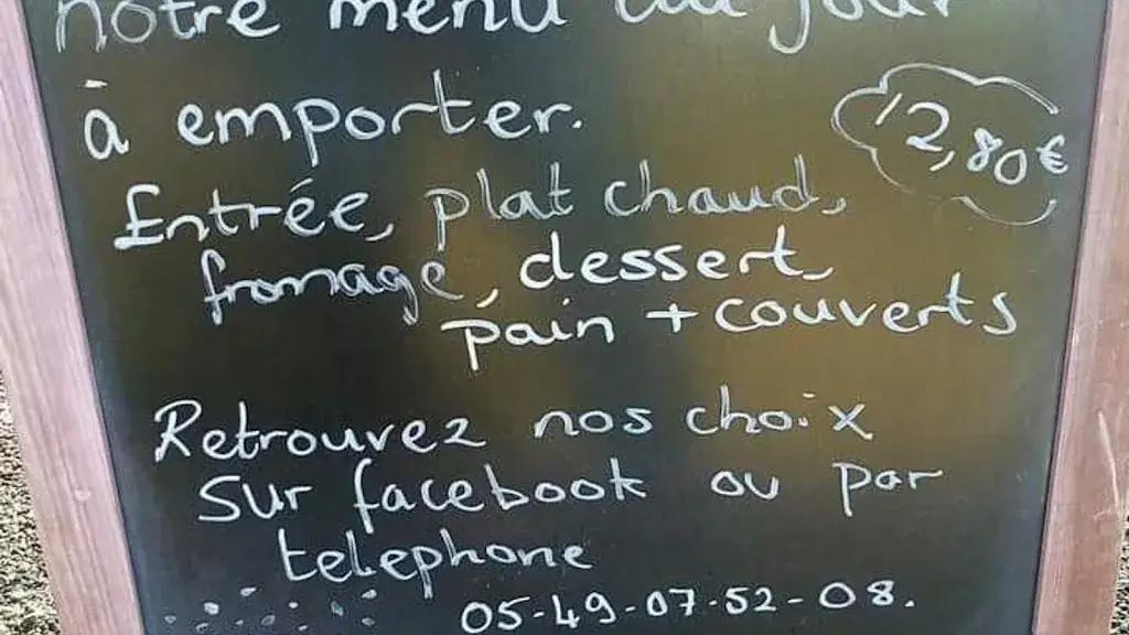 Menu_Auberge du Cheval Blanc_Brioux-sur-Boutonne_image_1