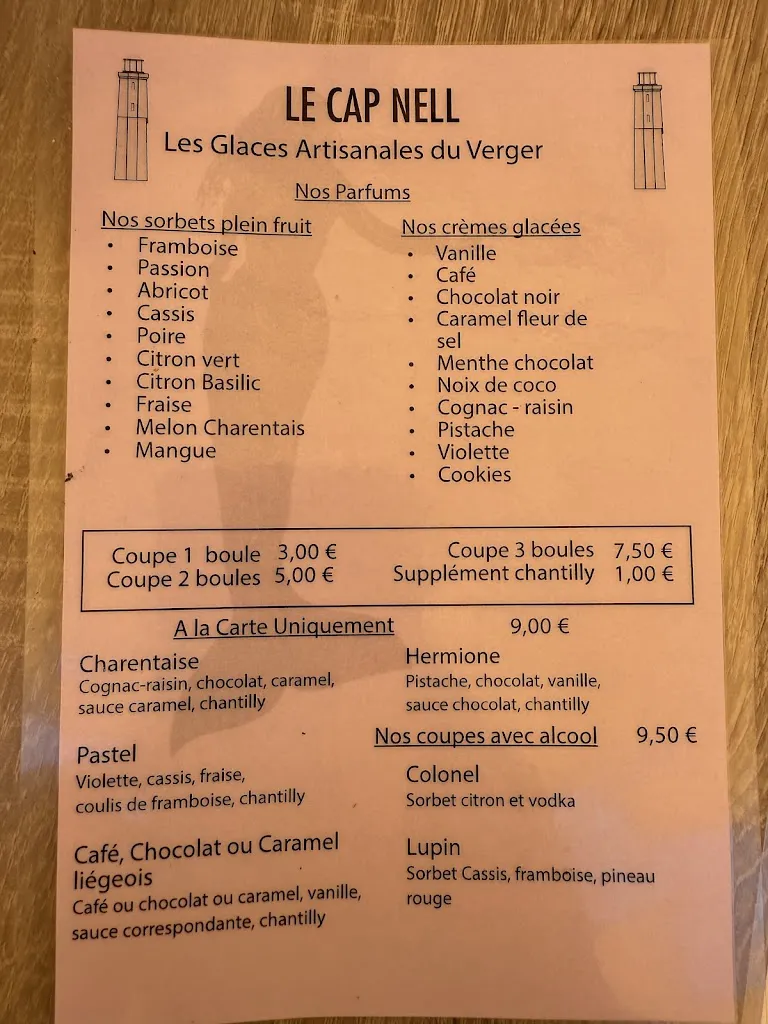 Menu_Restaurant Le Cap Nell_Rochefort_image_2