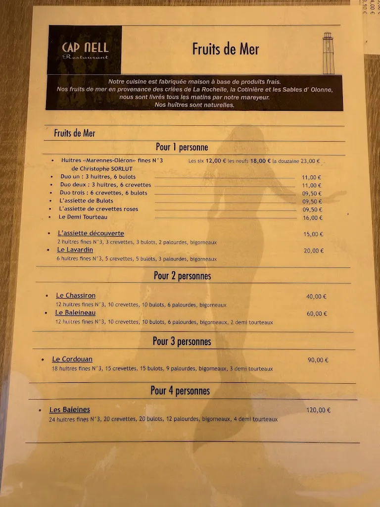 Menu_Restaurant Le Cap Nell_Rochefort_image_4