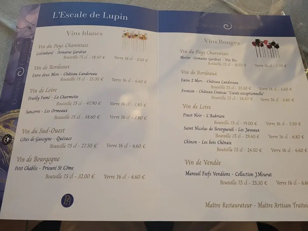Menu_L'Escale de Lupin_Saint-Nazaire-sur-Charente_image_3