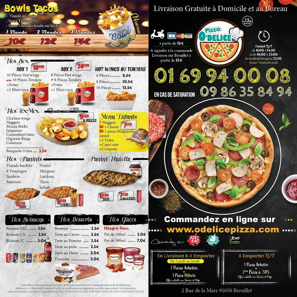 Menu_O Délice Pizza_Breuillet_image_1