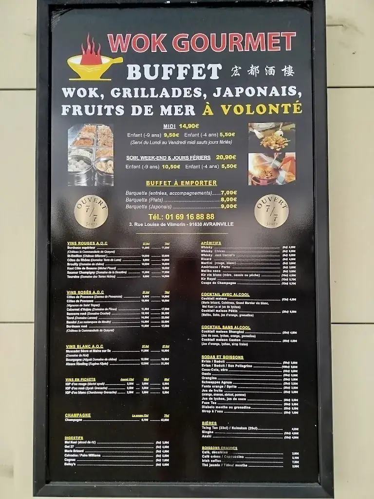 Menu_Wok Gourmet_Avrainville_image_1