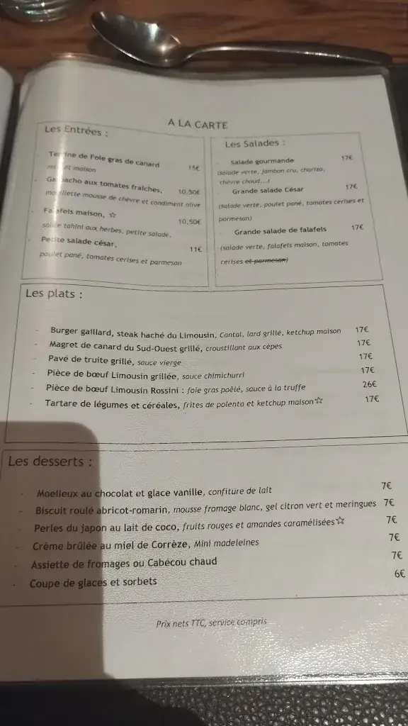 Menu_Restaurant Amédélys_Brive-la-Gaillarde_image_1