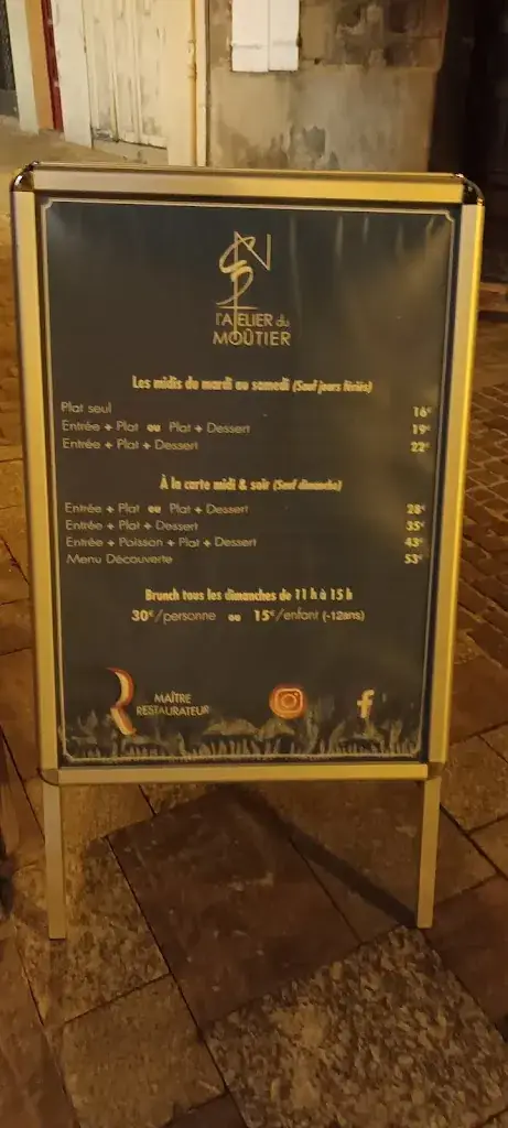 Menu_L'Atelier du Moutier_Brive-la-Gaillarde_image_1