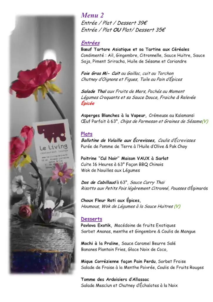 Menu_Le Living_Brive-la-Gaillarde_image_1