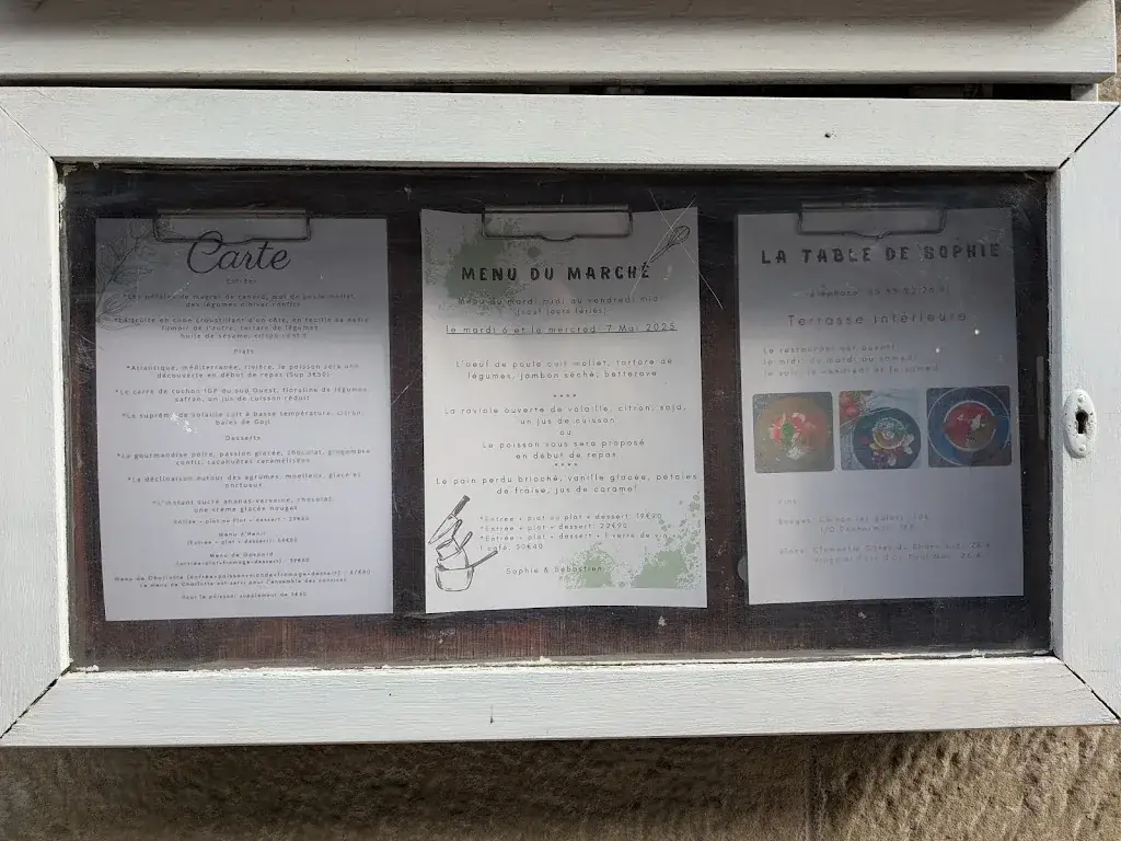 Menu_La Table de Sophie_Brive-la-Gaillarde_immagine_1