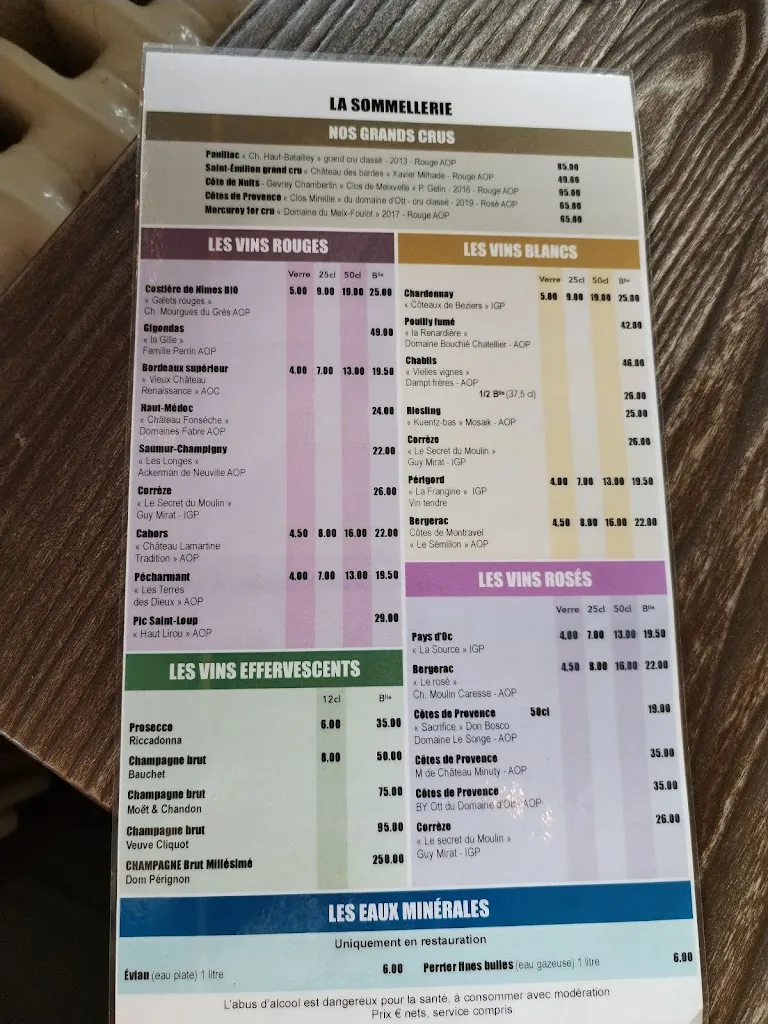 Menu_RESTAURANT LES GAILLARDS_Brive-la-Gaillarde_image_3