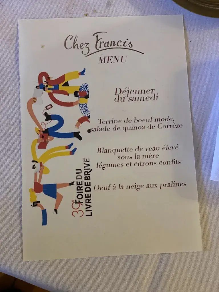 Menu_Chez Francis_Brive-la-Gaillarde_image_1