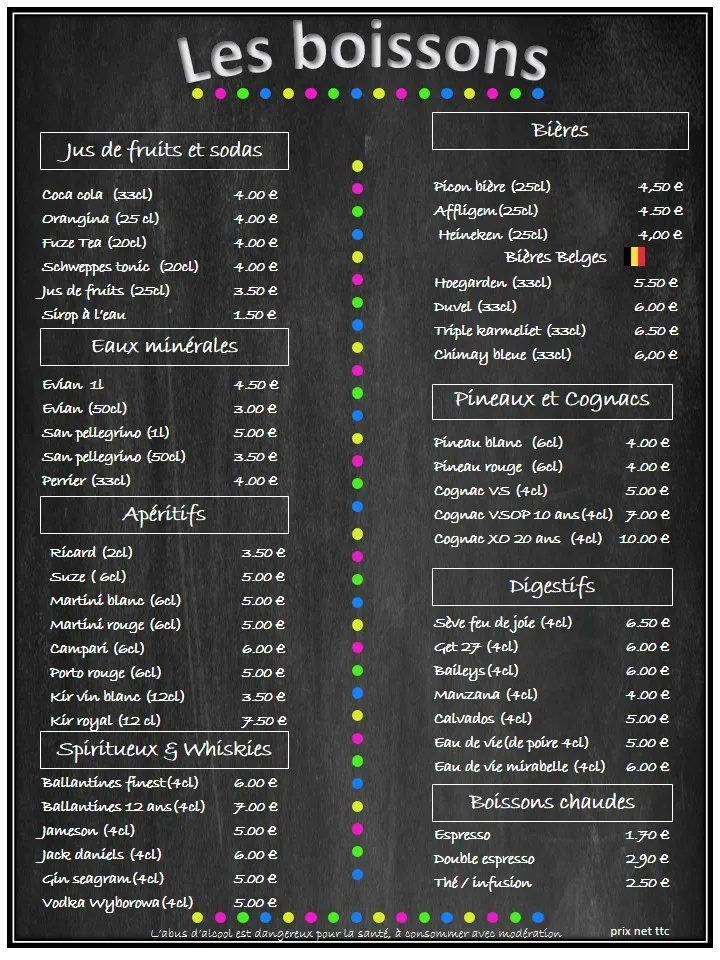Menu_Restaurant Les Bujoliers_Saint-Césaire_immagine_1
