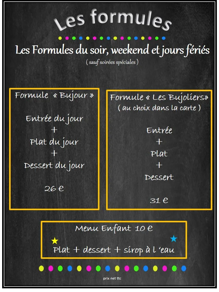 Menu_Restaurant Les Bujoliers_Saint-Césaire_immagine_2