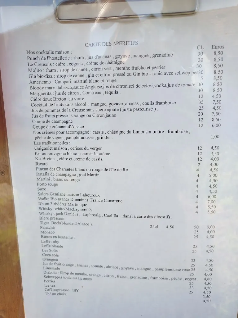 Menu_Hostellerie Du Bourg d'Hem_Bourg-d'Hem_image_1
