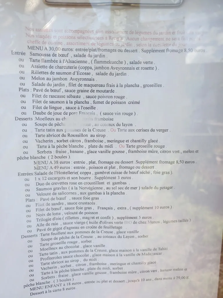 Menu_Hostellerie Du Bourg d'Hem_Bourg-d'Hem_image_2