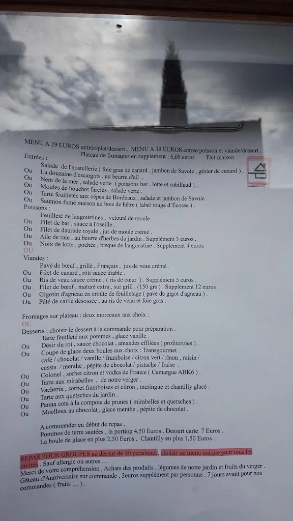 Menu_Hostellerie Du Bourg d'Hem_Bourg-d'Hem_image_4