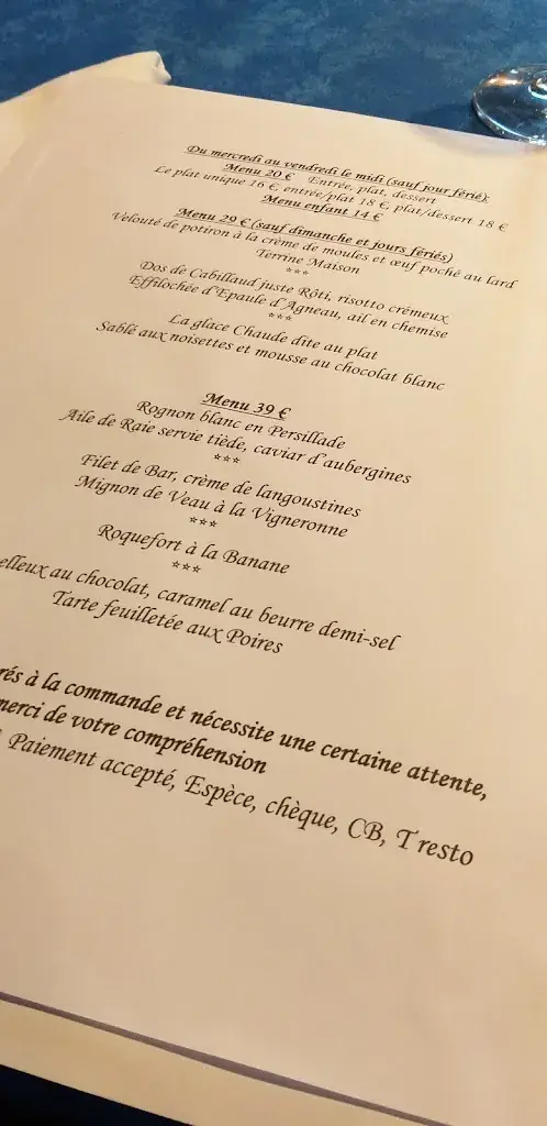 Menü_La Gourmandière_Saint-Sulpice-le-Guérétois_Bild_2