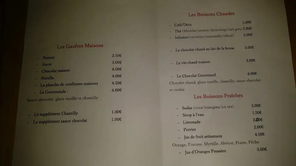 Menu_Les Fées Mères restaurant Gastronomique_Bourboule_image_4