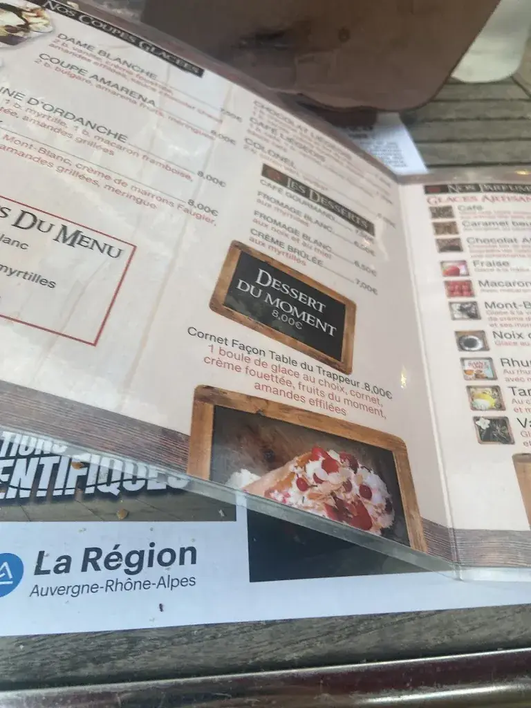 Menu_La Table du Trappeur_Bourboule_image_3