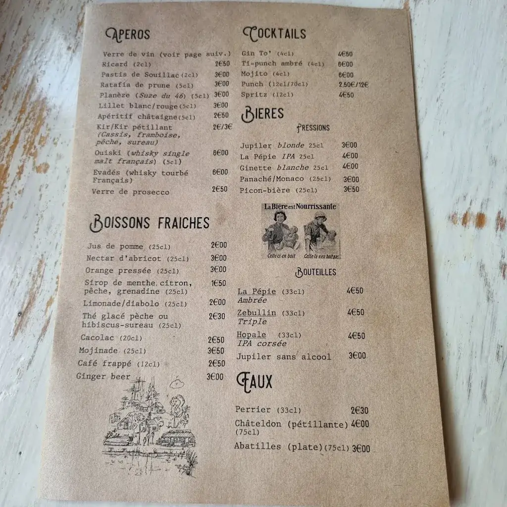 Menu_Restaurant du lac de Cancon_Cancon_image_2