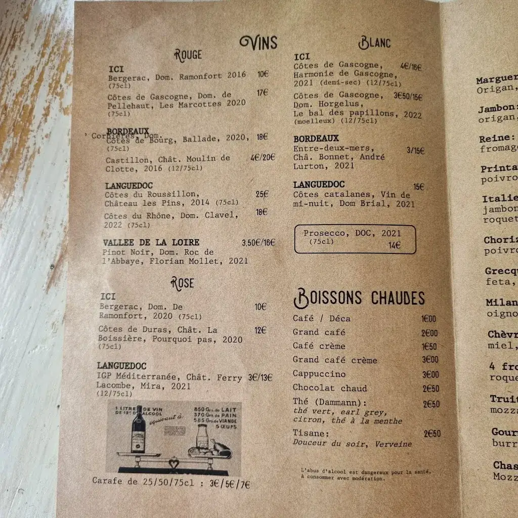 Menu_Restaurant du lac de Cancon_Cancon_image_3