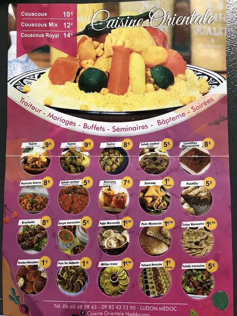 Menu_Cuisine Orientale Haddouma_Ludon-Médoc_image_1